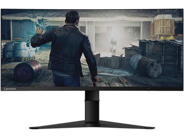 Lenovo G34w-10 34" UWQHD 3440 x 1440 (2K) 144Hz AMD FreeSync Premium HDMI DisplayPort VESA Tilt Height Adjust Curved Gaming Monitor
